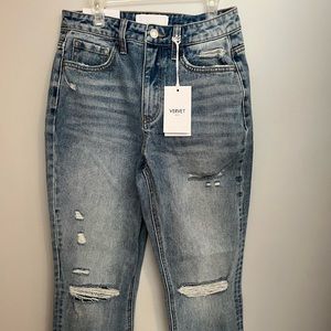 NWT Vervet super high rise straight Jean